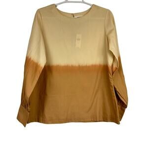 NWT Anthropologie Porridge Dorothea Ombre Top S